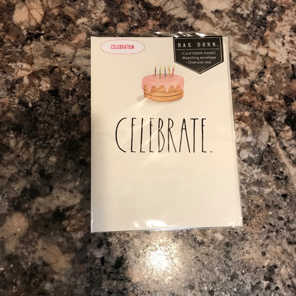 Rae Dunn Greeting Card Birthday "Celebrate"